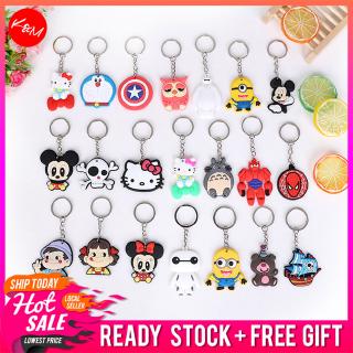 Key Ring One Pieces Cartoon PVC Cute Keychain Malaysia Ready Stock Wholesale Portable Party Free Gift Presents [1489]