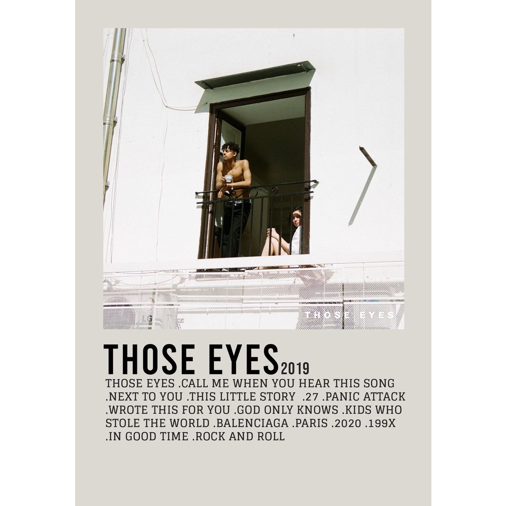 【READY STOCK】Poster Cover Album Those Eyes Song by New West for room/wall/gift/barber