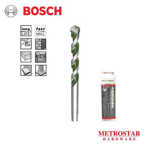 BOSCH 100% Original CYL-4 / HEX-9 Multi Material Construction Multipurpose Drill Bit