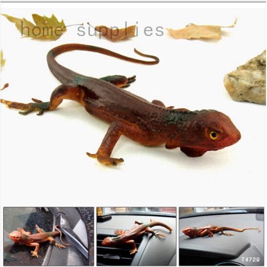 10 Pieces Vivid Soft Rubber Gecko Figure Reptile Toy Collection Props 5x3cm 