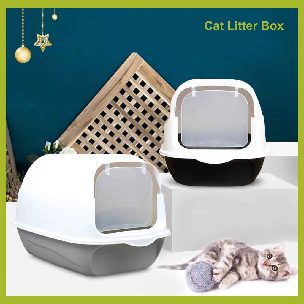 (CRAZY PROMO) Japanese Astronaut Fully Cover Cat Litter Box + FREE