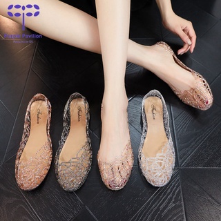 Crystal store jelly shoes