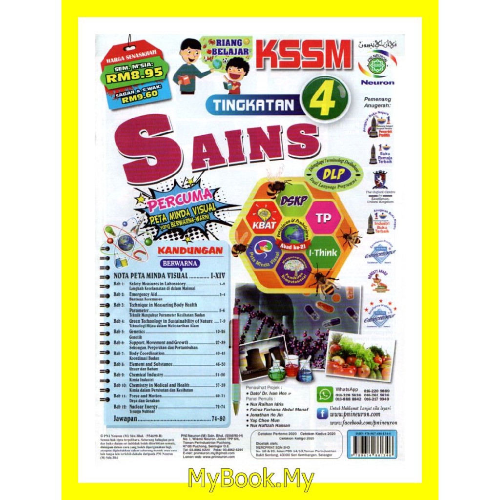 Buy MyB Buku Latihan  Riang Belajar KSSM Tingkatan 4  Sains/Science