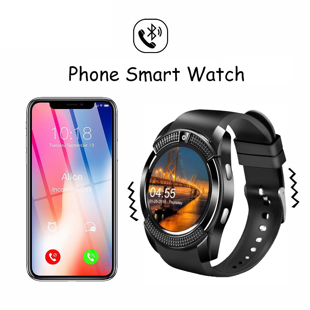 v8 bluetooth smartwatch review