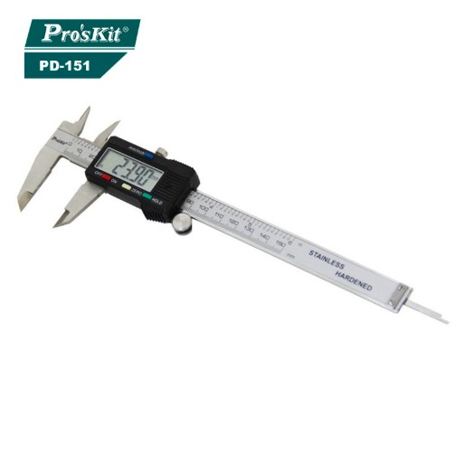 Pro'skit PD151 Stainless Hardened Digital Vernier Caliper 0150mm