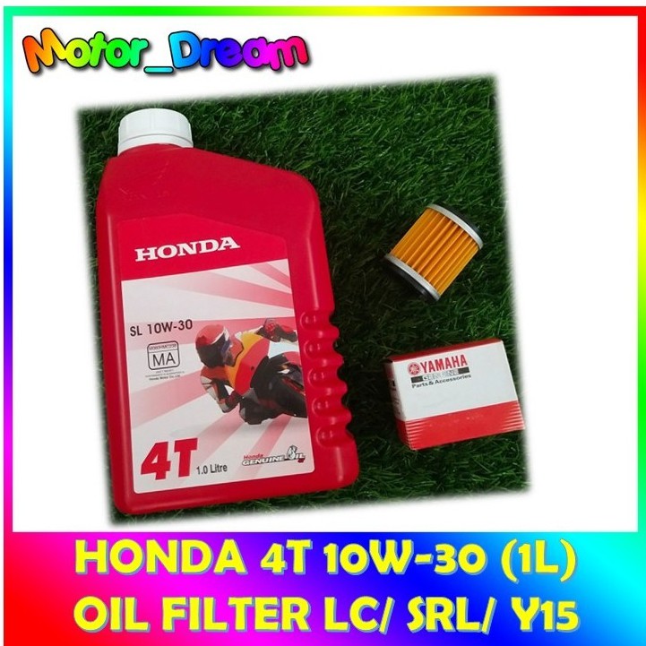 RED BSH Honda 4T ENGINE Oil SL 10W-30 MA 1L Boon Siew WAVE DASH 