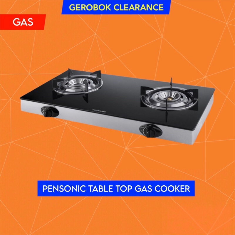 Pensonic Table Top Gas Cooker Tempered Glass Top PGC2201G Genuine