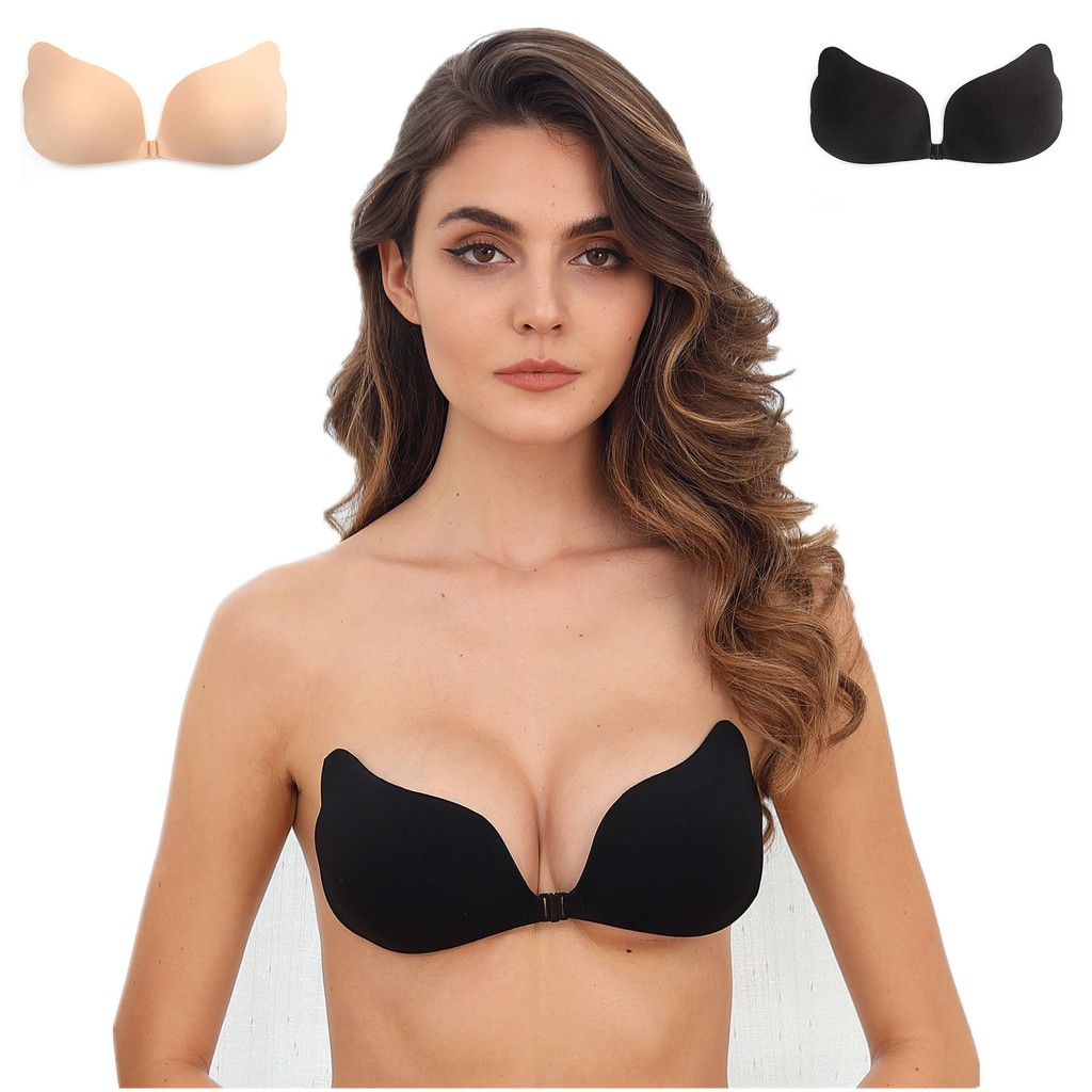 strapless silicone push up bra