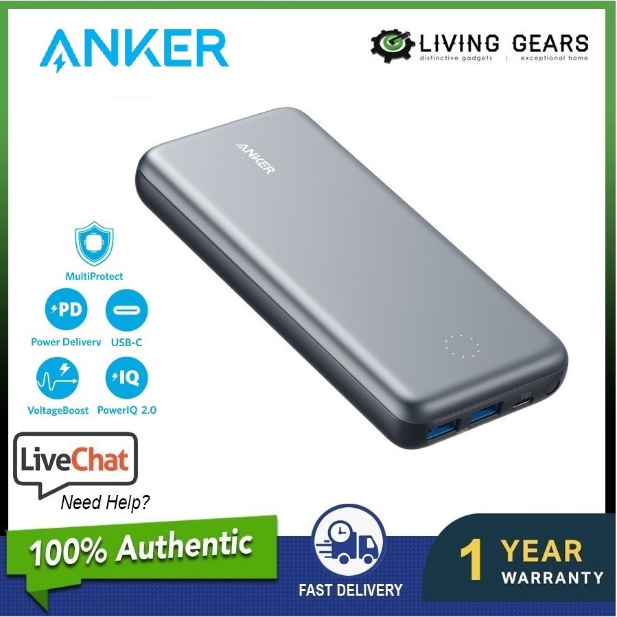 Anker A1362 PowerCore+ 19000 PD Hybrid Power Bank and USB ...