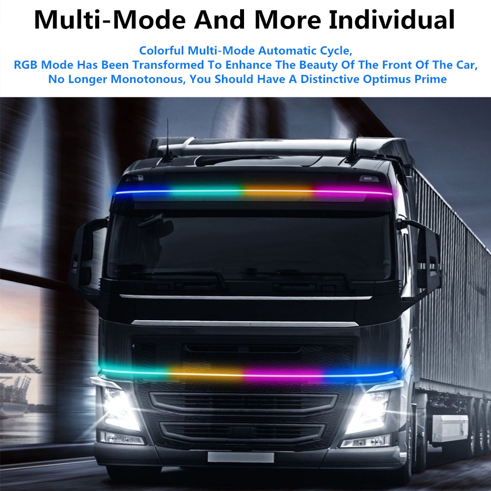 LEADTOPS 1pcs 24V Truck Marquee In The Net Lamp Streamer Lamp Ranger Lamp Sun Visor Lamp LED Strobe Color Lamp Truck Lig