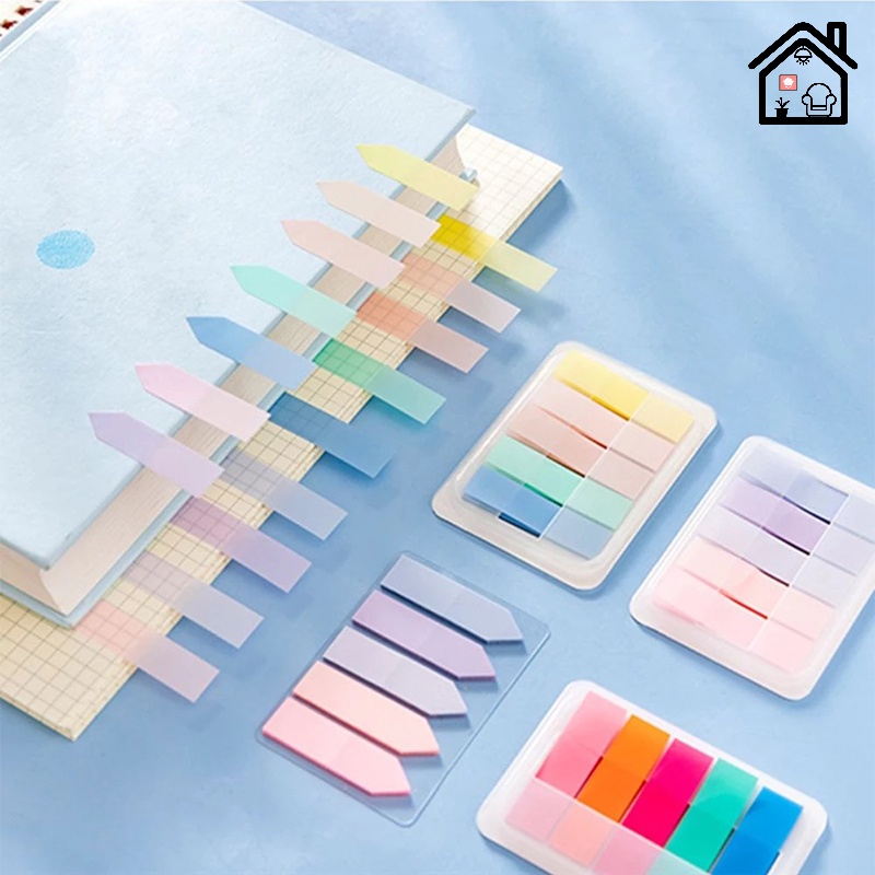 100 Sheets Morandi Color Kawaii Bookmark Paper Stickers School Supplies Stationery