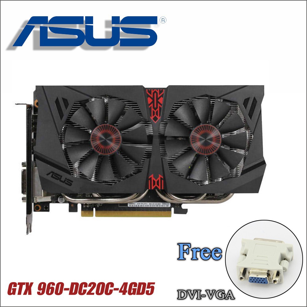 Used Asus Pc Gtx 960 4gb 128bit Gddr5 Graphics Video Card For Nvidia Vga Geforce Shopee Malaysia