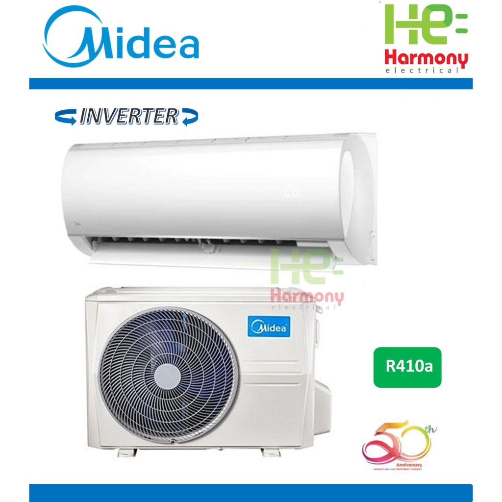 Midea 1.5hp BLANC Inverter Wall Mount Air Conditioner MSMA-12CRDN1 ...