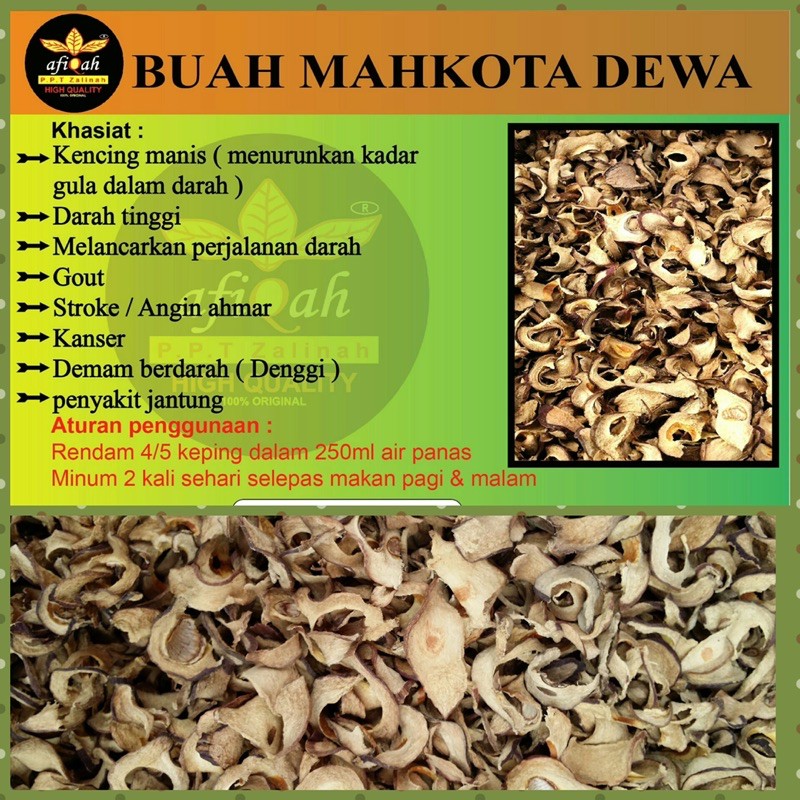 Buah Mahkota Dewa Kering Shopee Malaysia