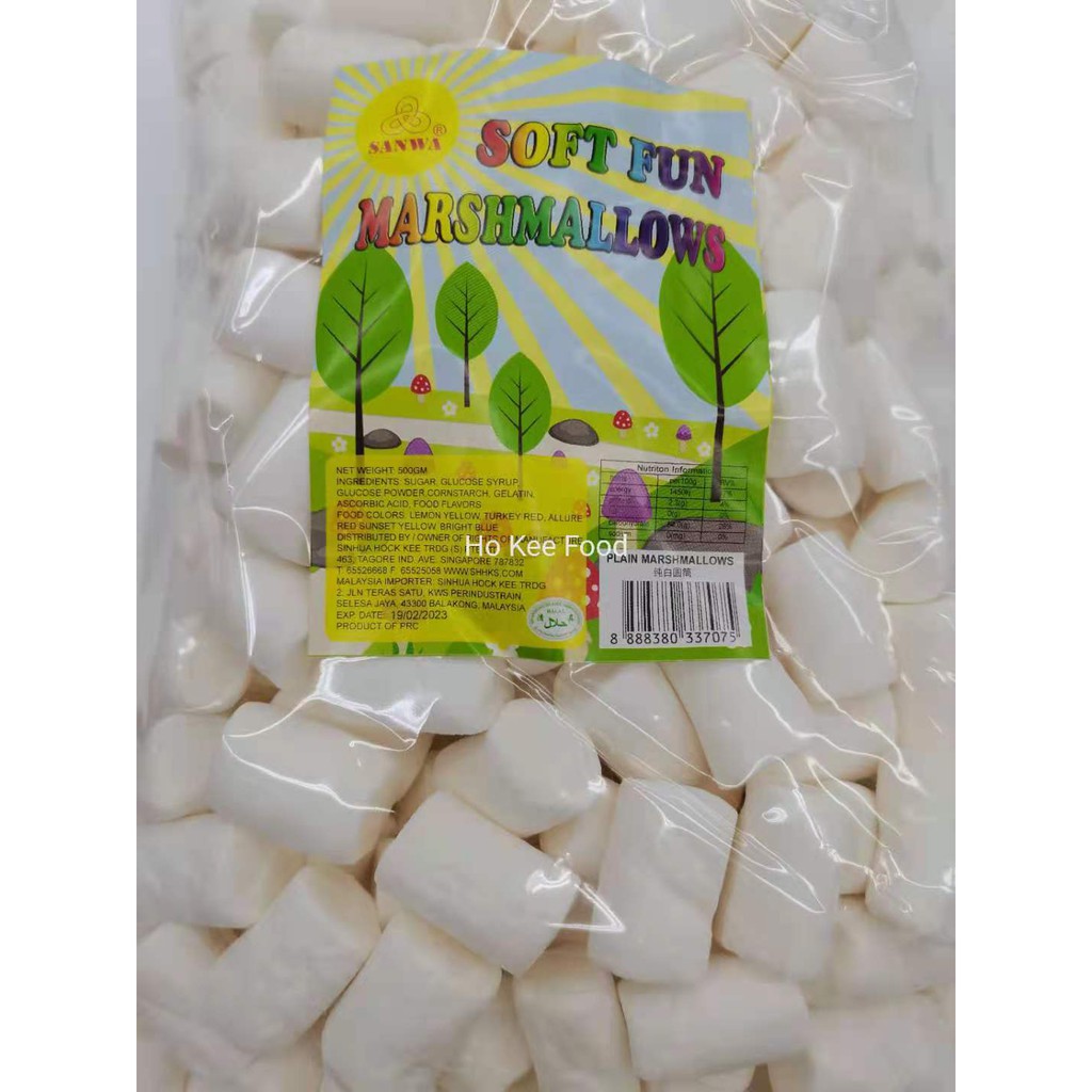 Sanwa Marshmallow Plain White 500G Shopee Malaysia