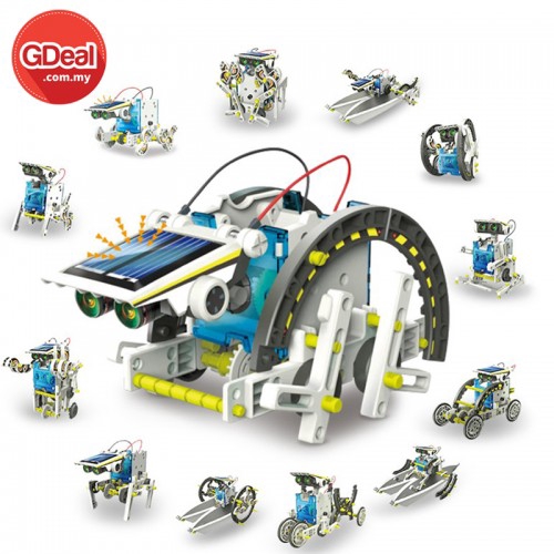 GDeal 13-In-1 Solar Power Energy Robot Toy Kit Science Projects For Kids Learning