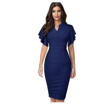 navy blue dress business