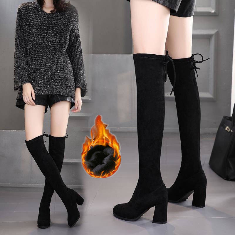 over the knee boots no heel