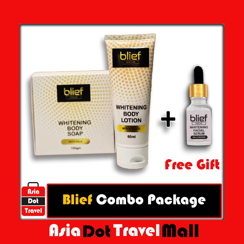 PROMO COMBO PACKAGE BLIEF WHITENING LOTION + SOAP + FREE ...