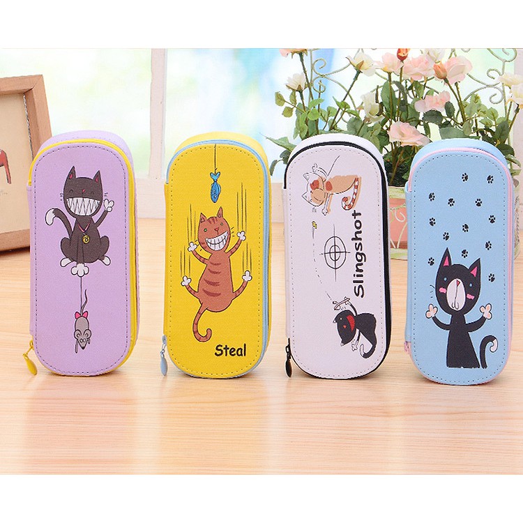 Stationery Bag-Cat Pattern