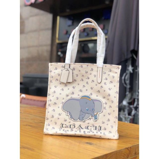 disney x coach dumbo tote bag
