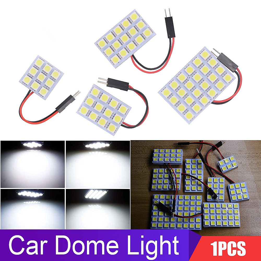 1Pcs Car Panel Reading Map Lamp 5050 6 9 12 15 24 36 48 LED SMD Dome