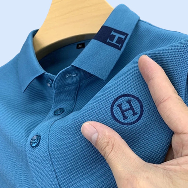 Men Polo Shirt  New Short Sleeve Lapel Korean Trend T-Shirt