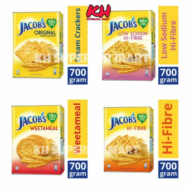 Jacobs Cracker HighFibre (700g) / Jacob's LowSodium HiFibre Wheat