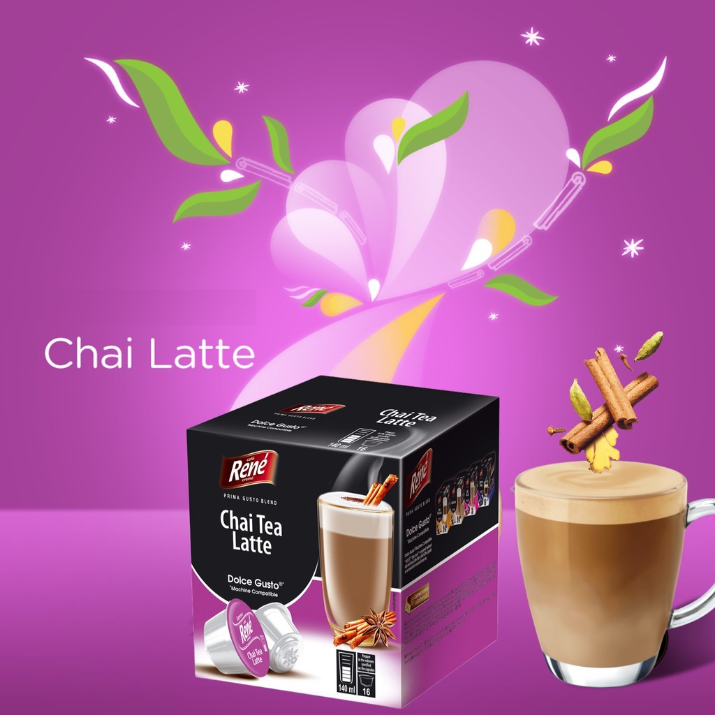 Cc4U] Chai Tea Latte Rene Dolce Gusto Compatible Capsules | Shopee Malaysia