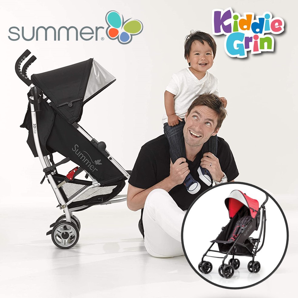 Summer Infant 3dlite Convenience Stroller Black Red Shopee Malaysia