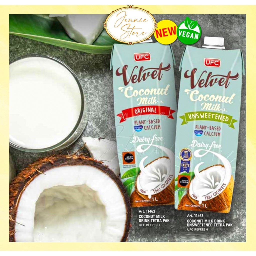 UFC Velvet Coconut Milk Original/Unsweetened (Dairy Free) 1L [Thailand] Shopee Malaysia