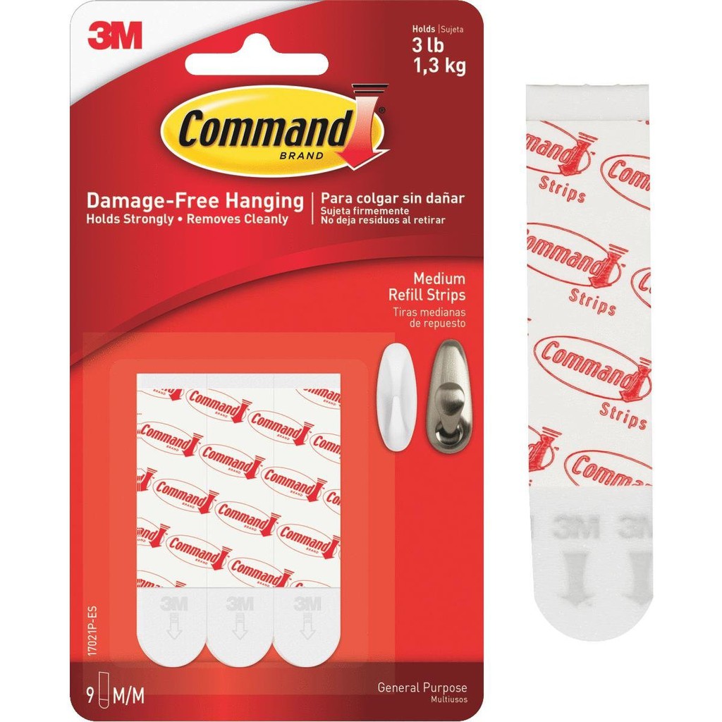 3M Command Medium / Large Refill Strips Shopee Malaysia