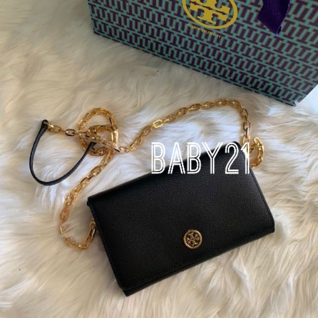 Tory Burch Robinson Wallet On Chain #ReadyStock | Shopee Malaysia