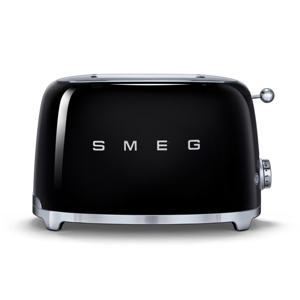 SMEG 2 Slice Toaster TSF01BL, Black, 950w