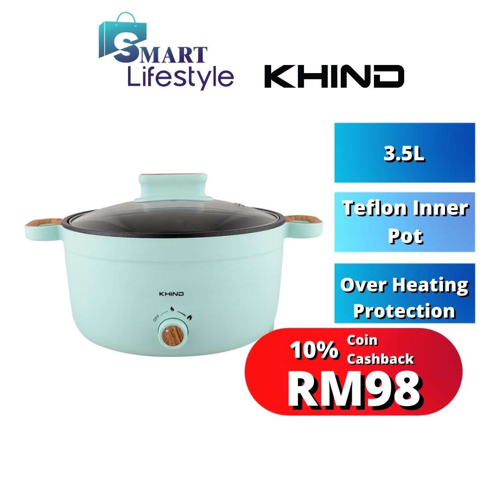 KHIND 3.5L MULTI COOKER POT WITH STAINLESS STEEL STEAM TRAY MCP350S