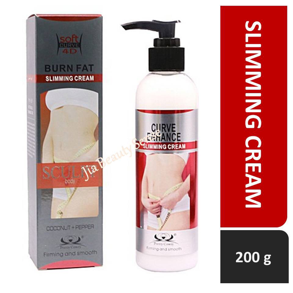 Pretty Cowry Burn Fat Curve Enhance Slimming Cream Tummy Fat Burner 200g Shopee Malaysia