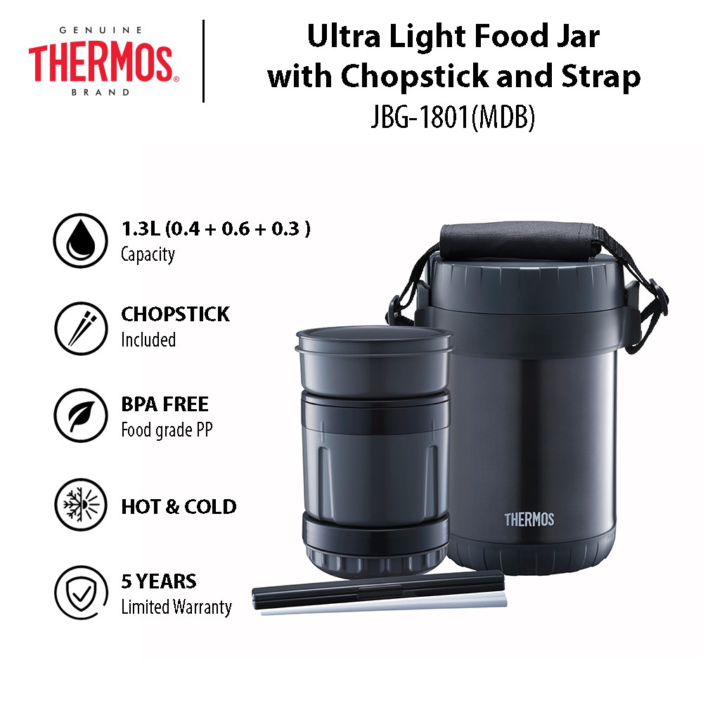 Thermos 1.3L Ultra Light Food Jar with Chopstick and Strap Shopee Malaysia