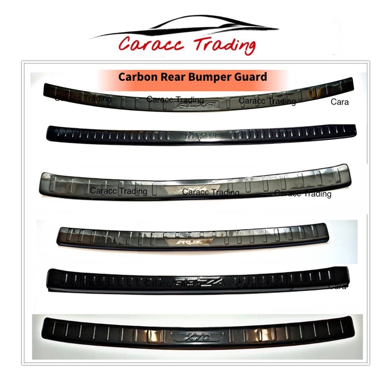 Carbon Rear Bumper guard Exora/alza/bezza/axia/aruz/x70/myvi18 Shopee