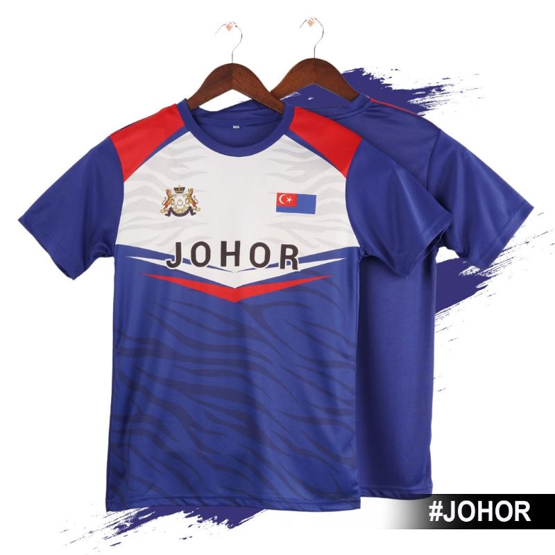 T Shirt Cotton Johor Red Line Shirt Lelaki Shirt Perempuan Baju Lelaki Baju Perempuan Lengan Pendek Lengan Panjang Shopee Malaysia