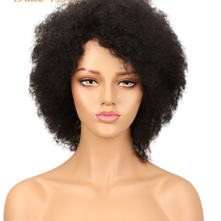 remy hair short wigs