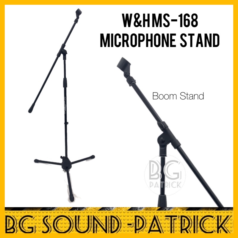 W&H MS168 Boom Microphone Stand | Mic Stand | MICROPHONE STAND | Boom Stand