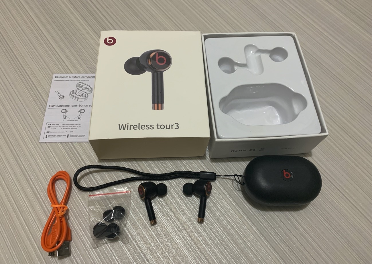 Sacellplanet Readystock Beats Wireless Tour 3 Bluetooth Wireless Earphone With Carrying Case Shopee Malaysia