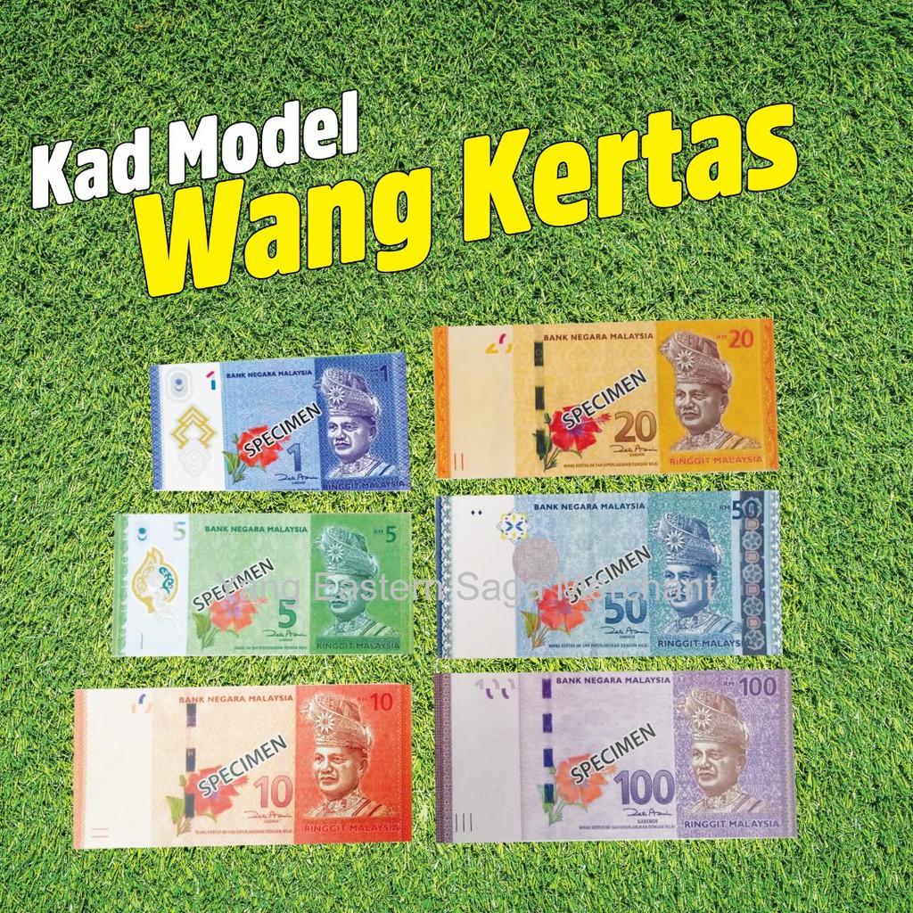 Ready Stock Kad Model Wang Kertas Duit Syiling Malaysia Duit Kertas Malaysia Contoh Money Specimen Shopee Malaysia