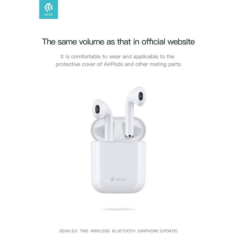 devia 5.0 tws wireless bluetooth earphone