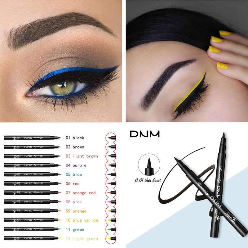 green and black eyeliner