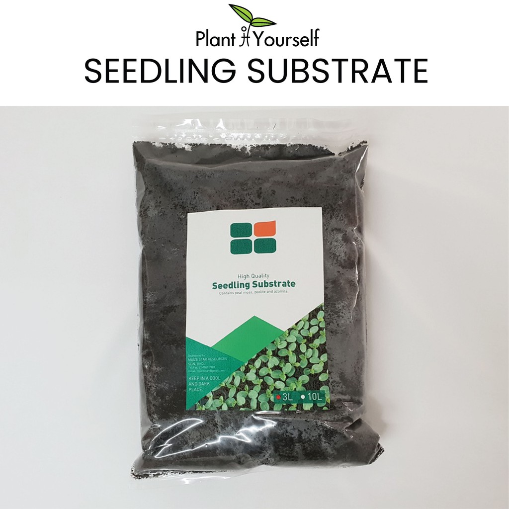 [3L] Seedling Substrate Peat Moss + Zeolite + Azomite Shopee Malaysia