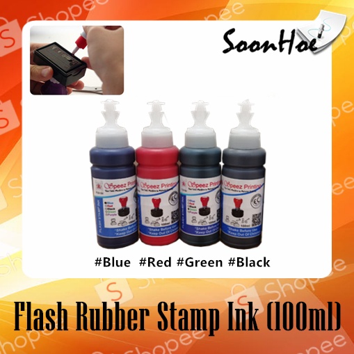 Flash Rubber Stamp Ink (100ml) | Shopee Malaysia