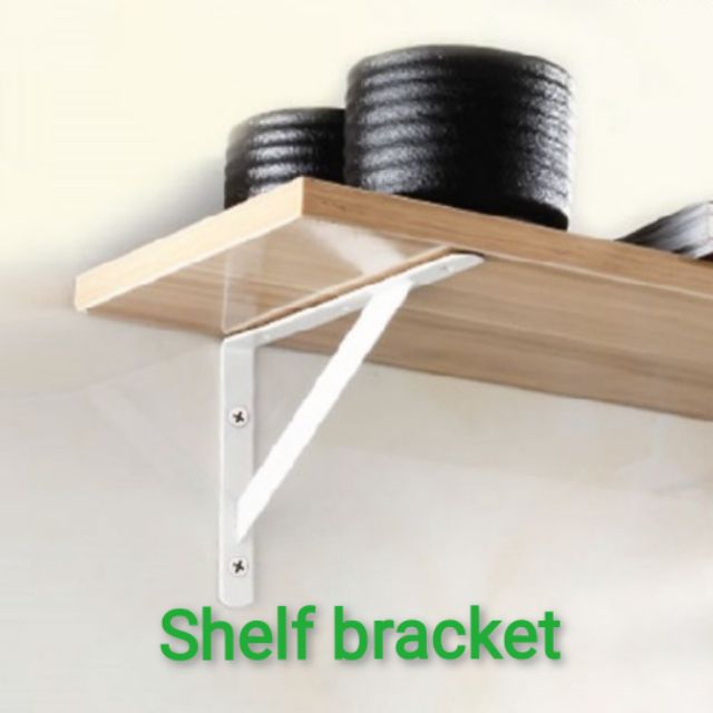 Heavy Duty Shelf Wall Bracket Diy Besi L Shape Rak Kayu Buku Toilet Design Shopee Malaysia