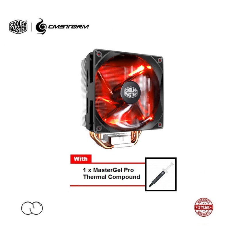 Cooler Master Hyper H410R CPU Cooler Fan / CPU Air Cooling Fan / AMD
