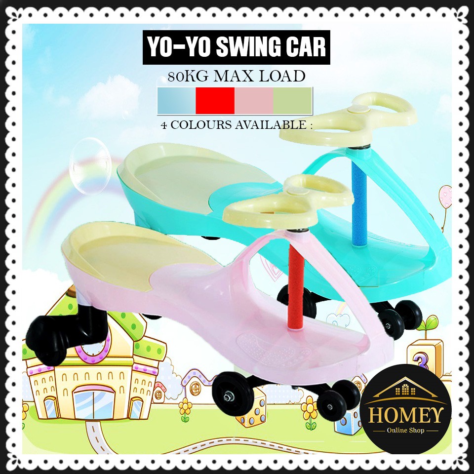 Swing Car Yoyo Car Yoyo Plasma Twist Children Ride on Wiggle Tricycle